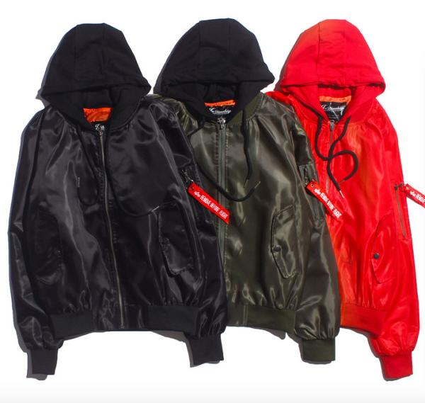 Buy cheap Windproof Mens Winter Bomber Coats , Plus Size Black Nylon Bomber Jacket from wholesalers