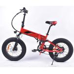 31MPH Fat Tire Electric Folding Bike , 7Speed 20 Inch Wheel Electric Bikes