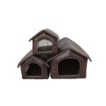 Classic Style Pet Den Bed / Durable Dog Beds Scratch Resistant Various Size