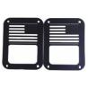 Buy cheap Pair Rear Lamp Guard Tail Light Covers Trim Protector For Jeep Wrangler,American Flag Style ,Black,Stainless steel from wholesalers