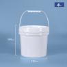 Buy cheap Food Pickle Storage Pail 4L Plastic PP Bucket With Sealing Lid Heat Transfer Printing from wholesalers