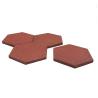 Buy cheap Wear-Resistant Hexagon Rubber Bricks Rubber Tiles Outdoor Interlocking Rubber Tiles from wholesalers