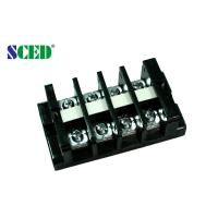 Buy cheap High Current Terminal Connector Block 18.0mm 600V Black PC Screw Mount Connector product