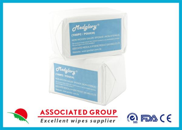Buy cheap Disposable Non Sterile Gauze Pads Medical Care Hemostasis 100PCS / bag from wholesalers