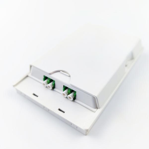 Buy cheap 132*83*25 ABS PC 2 Cores LC APC Fiber Optic Faceplate Socket Panel for Optic Equipment from wholesalers