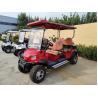 Buy cheap Red 4-Seater Electric Golf Cart with Optional Off-Road Tires Customizable LOGO CE Certification and Two- 1100kg Rated Load from wholesalers