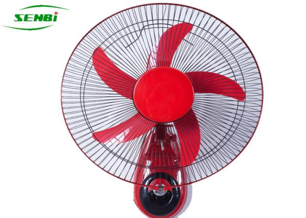 Buy cheap Red 15w 16 Inch 12v Dc Wall Fan , Solar Powered Indoor Outdoor Wall Mount Fan from wholesalers