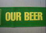 Custom design Logo Embossed Soft Pvc Bar Mat