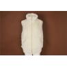 Buy cheap Soft Touch Utility Gilet Vest White Knitted Hem Ladies Fur Vest from wholesalers