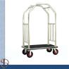 Buy cheap Hotel Luggage Cart / Chrome Round Bend Tube Luggage Trolley /Heavy-Duty Luggage Cart / Metal Luggage Trolley from wholesalers