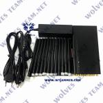 12 Antennas Handheld Gps Blocker For 3G 4G 5G WiFi UHF VHF GPS Lojack