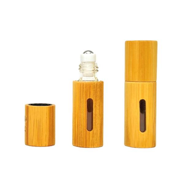 Buy cheap 1ml 3ml 5ml 10ml Bamboo Wood Roller Bead Bottle Cover Essential Oil Perfume from wholesalers