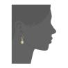 Buy cheap Customized 925 Sterling Silver Jewelry Earrings Round Cubic Zirconia Hoop Earrings from wholesalers