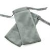 Buy cheap Gray Premium Velvet Fabric Drawstring Gift Bags 55x75cm from wholesalers