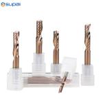 Spiral Router Bit 1/8mm Shank Single Flute Spiral Carbide End Mill TiN Coated