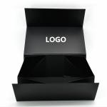 Custom Paper Folder Box Packaging Luxury Black Foldable Paper Gift Box With
