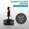 Buy cheap Motorcycle LED Headlight 8000LM H4 AC/DC Bombillo White Side Emitting COB Lamp Bead from wholesalers