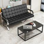 Modern Beauty Spa Salon Waiting Room Sofa Comfort 3 Seater Office Sofa Leather