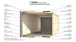 Steel Structure Folding Caravan Container House 20ft Flat Pack Container