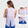 Buy cheap Fashion Running Sports Ladies Yoga Tops Quick Dry Sleeveless T - Shirt Women Open Back from wholesalers