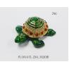 Buy cheap Mini Turtle trinket jewelry box petwer metal jewelry box diamond decoration gifts box from wholesalers