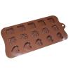 Buy cheap Silicone Custom Chocolate Molds Rose Heart Shaped For Candy Cake from wholesalers