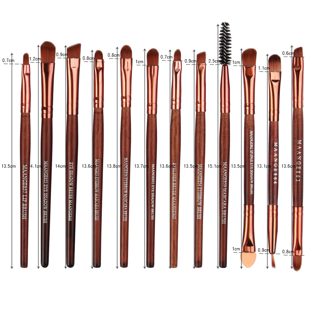 lWholesale Brown Color Makeup Brushes Fan Brush Best Make up Brushes