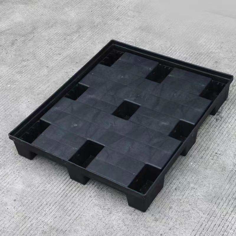 Recyclable Corrugated Foldable Plastic Storage Box PP Pallet Container Black