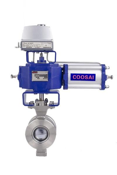 Buy cheap Pneumatic Operated NPS 1 Inch V Port Segment Ball Valve from wholesalers