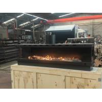 Buy cheap European Black Matte Carbon Steel Three-sided gas fireplace Propane Gas Natural product