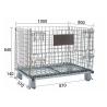 Buy cheap Anti Corrosion Stack Up Wire Mesh Storage Cage For Security from wholesalers