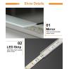 Buy cheap Anti Corrosion Frameless Led Bathroom Mirror Copper Free Flexible Strip from wholesalers