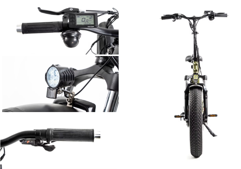 20 Inch Fat Tire Electric City Bike 48V 13Ah Lithium Battery 7 Speed Foldable Ebike 48V 500W