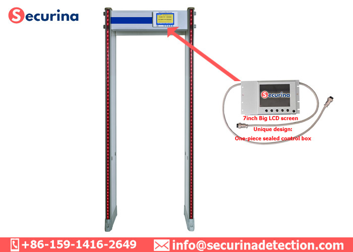 Walk Through Archways Metal Detectors High Speed Passing With Aluminum Head Box
