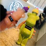 Recyclable 700ml Teddy Bear Drink Bottle For Soda Beverage
