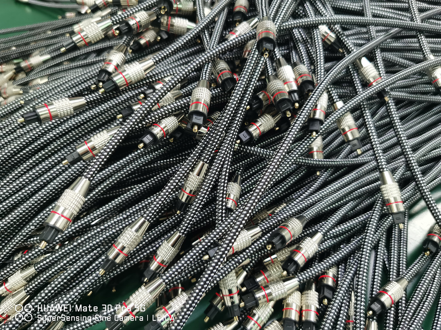 Toslink Cable Optical Fiber OD5.0 Silver Rope Plated Aluminum Ink Black Shell For Amplifier Soundbar 1.5M 3M 5M