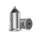 Single Port Aluminium Alloy PD FCC ROHS 9V2A 18W USB C Car Charger