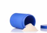 Customized Sports Nutrition Packaging Food Grade Plastic Material Silver