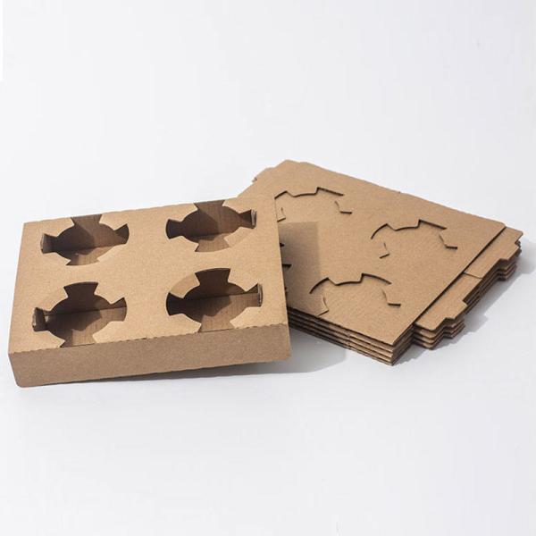 Buy cheap Pulp cup holder coffee paper cup tray takeout packaging 2/4 cups from wholesalers