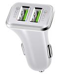 36W Dual USB Car Charger QC 3.0 Portable Phone Type C Fast Car Charger