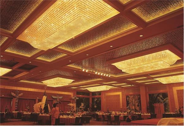 Buy cheap Lobby Hotel Project Furniture With Glass Chandelier from wholesalers