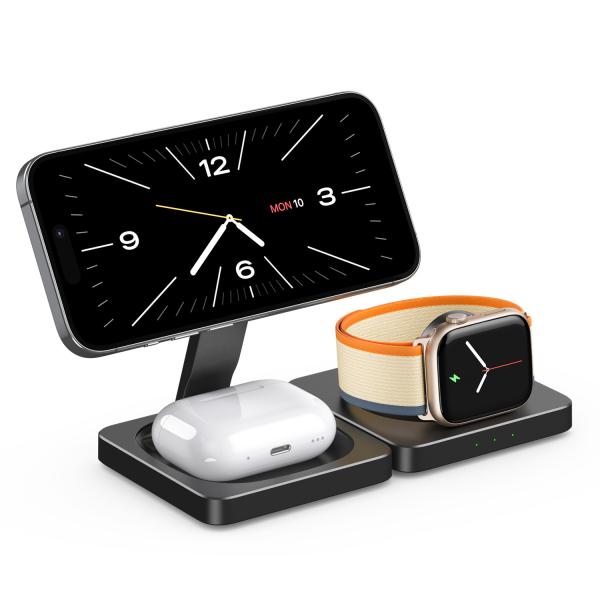 Multifunctional Intelligent Wireless Magnetic Phone Charger 15W For IWatch And