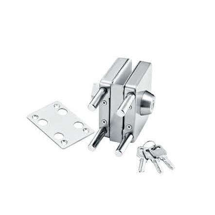 Buy cheap Glass door locks LC-018A, stainless steel 304 plate, finishing satin or mirror from wholesalers