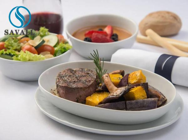 Buy cheap Super White Round Airline Dinnerware A Grade Fine Porcelain Dinner Set from wholesalers
