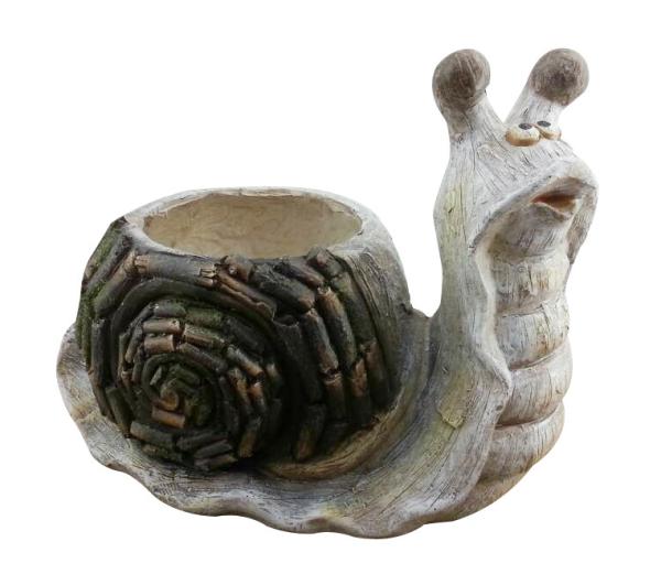 Buy cheap 19" Natural Snail Decorative Outdoor Planters For Garden / Patios from wholesalers