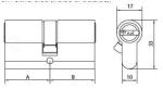 OEM Brass Mortice Lock Cylinder EN1303 Master Key EN1634 Fire Test
