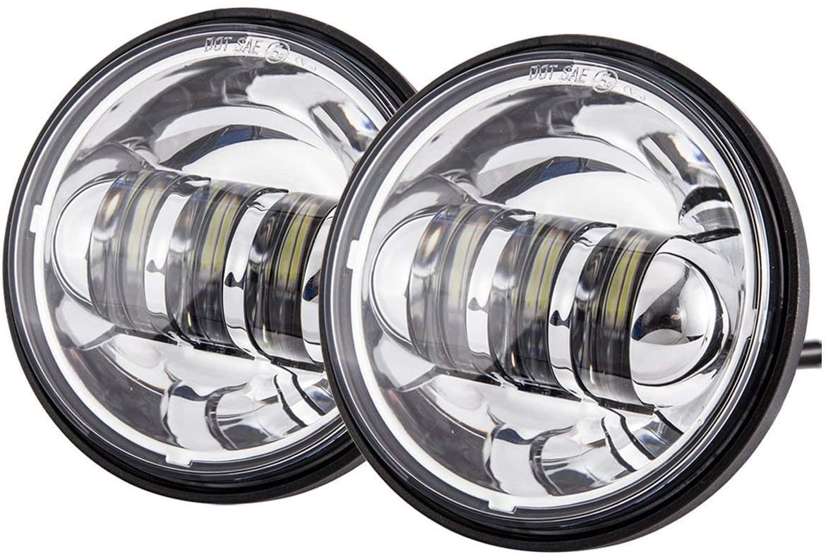 4.5 Inch Cree LED Passing Light For Motorcycles Auxiliary 30W White 6500K