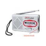 Mini Portable AM FM Radio With Bluetooth Stereo Earphone FM 88-108MHZ AM 530
