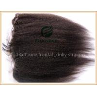 Buy cheap malaysian virgin remy hair lace frontal 13''x4'' ,natural color kinky straight product