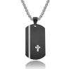 Buy cheap Square Religious Cross Engraved Necklace for Men Stainless Steel Cross Pendant Men's Cross Necklace Christian Jewelry from wholesalers